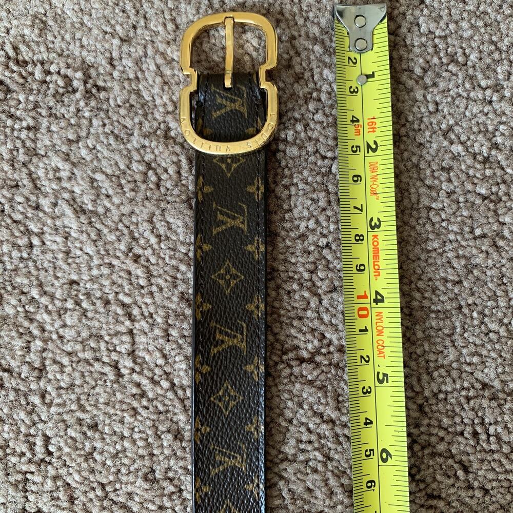 LV1046 Louis Vuitton unisex monogram belt size 95 cm 38 inch - Picture 2 of 4